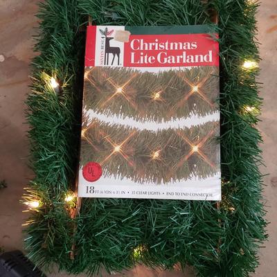 Small Decorative Fiber Optic & More Christmas Trees and Garland (G-KD)