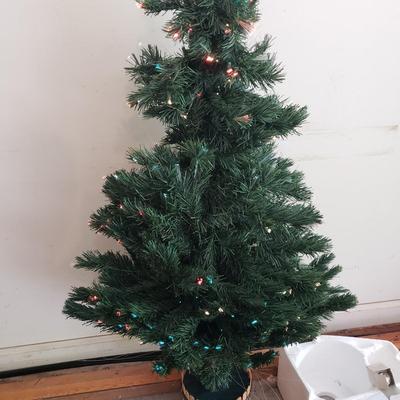 Small Decorative Fiber Optic & More Christmas Trees and Garland (G-KD)