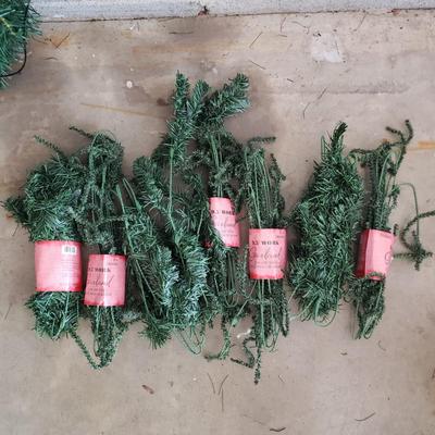 Small Decorative Fiber Optic & More Christmas Trees and Garland (G-KD)