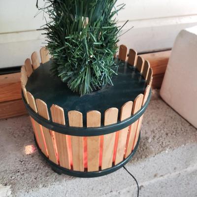 Small Decorative Fiber Optic & More Christmas Trees and Garland (G-KD)