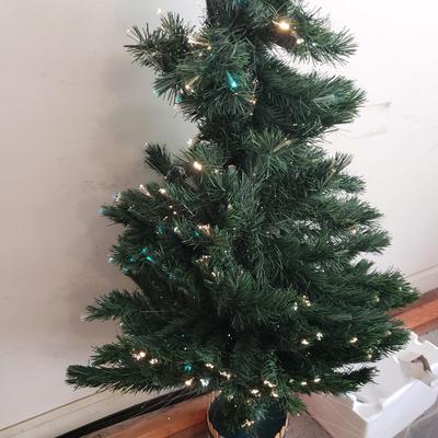 Small Decorative Fiber Optic & More Christmas Trees and Garland (G-KD)