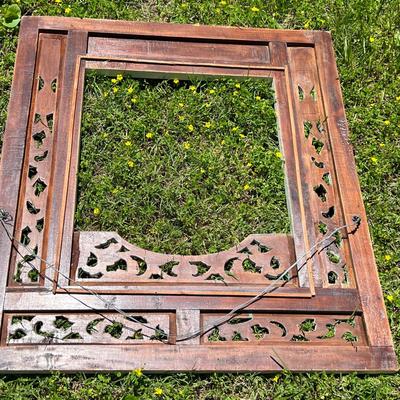 Large Ornate Wood Frame 31"x35"