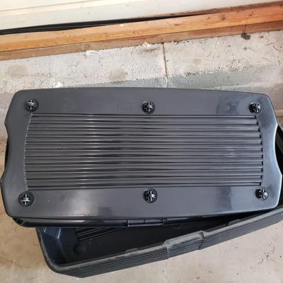 Nine Black Underbed Rolling Storage Bins (G-KD)