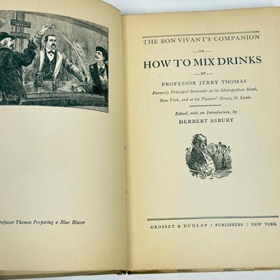 Vintage Book - The Bon Vivant's Companion How to Mix Drinks