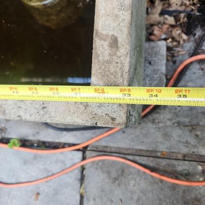 Very Heavy Garden Water Pond Trough with Working Pump