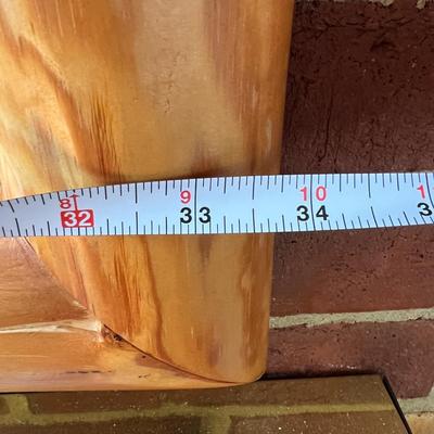 Large Rustic Raw Wood Mirror 34"x45"