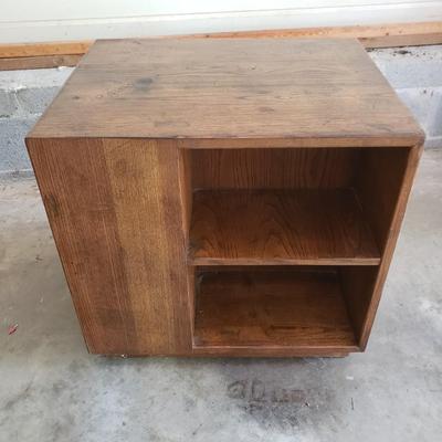 Three Sided Wooden Cube Table (G-KD)