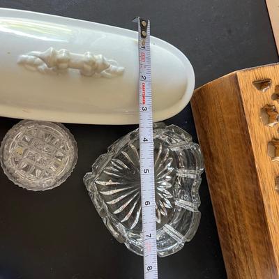 Mixed Trinket Box Collection - Wood, Glass, Ceramic, Stone