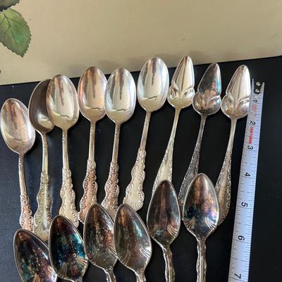 Formal Serving Utensils Lot - Silver Plated, Mother of Pearl, Glass