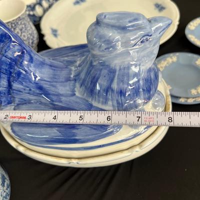 Blue and White Ceramic Lot - Blue Danube, Spode, Royal Staffordshire, Wedgwood