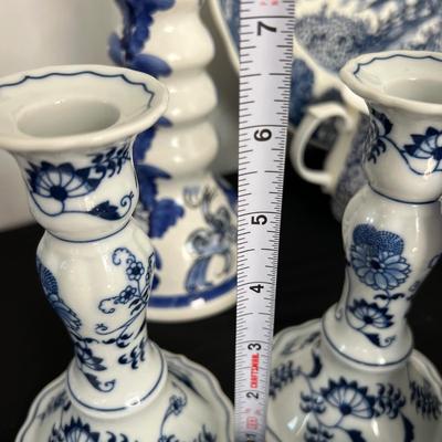 Blue and White Ceramic Lot - Blue Danube, Spode, Royal Staffordshire, Wedgwood