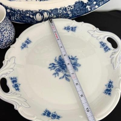 Blue and White Ceramic Lot - Blue Danube, Spode, Royal Staffordshire, Wedgwood