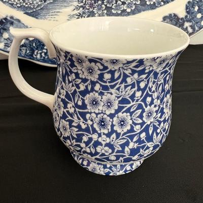 Blue and White Ceramic Lot - Blue Danube, Spode, Royal Staffordshire, Wedgwood