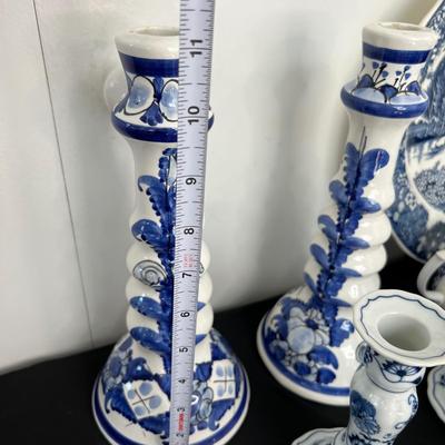 Blue and White Ceramic Lot - Blue Danube, Spode, Royal Staffordshire, Wedgwood
