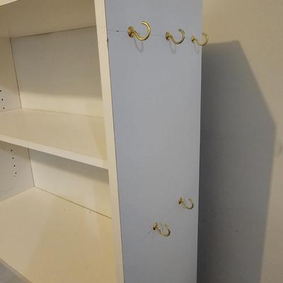 Four Sets White Shelf Units (BDC, G -JS)