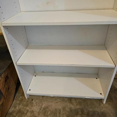 Four Sets White Shelf Units (BDC, G -JS)