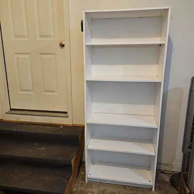 Four Sets White Shelf Units (BDC, G -JS)