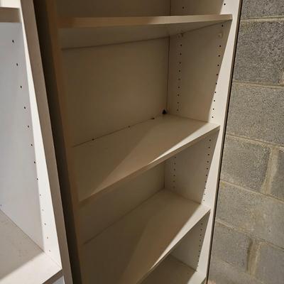 Four Sets White Shelf Units (BDC, G -JS)