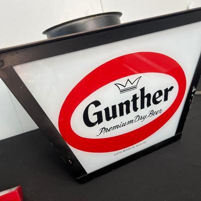 Large Vintage Gunther Beer Light & Tap - Baltimore, MD