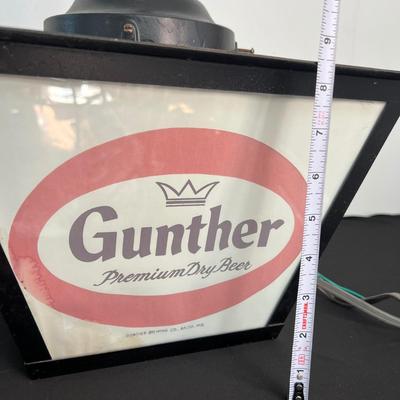 Large Vintage Gunther Beer Light & Tap - Baltimore, MD