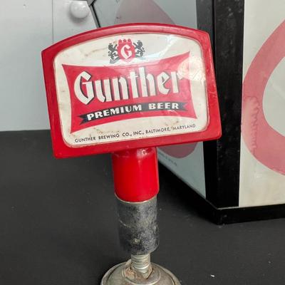Large Vintage Gunther Beer Light & Tap - Baltimore, MD
