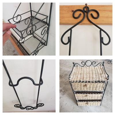 Metal Racks and Wicker Storage (G-KD)