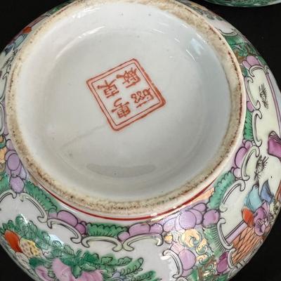Vintage Chinese Famille Rose Medallion Ceramic Lot