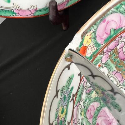 Vintage Chinese Famille Rose Medallion Ceramic Lot