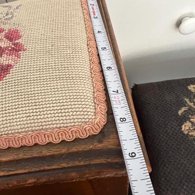 Antique Footstool & Shoeshine Box