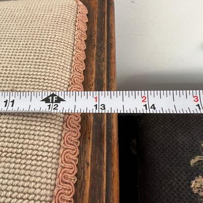 Antique Footstool & Shoeshine Box