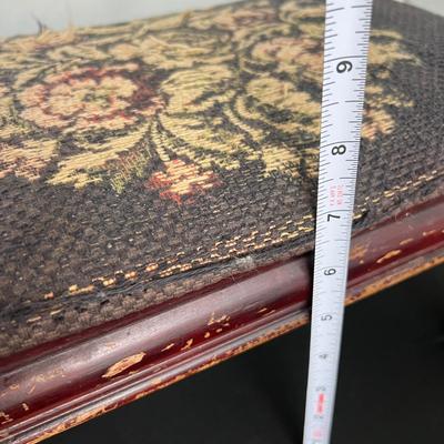 Antique Footstool & Shoeshine Box