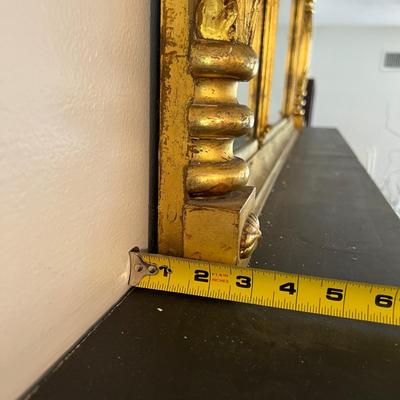 Large Gilt Mantle Mirror 22"x56"