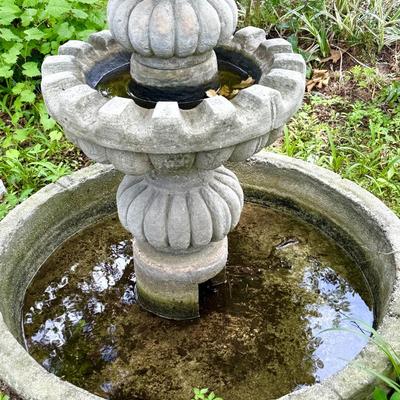 Cement Garden Statue Fountain - Very Heavy