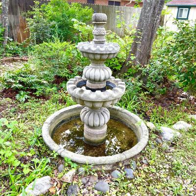 Cement Garden Statue Fountain - Very Heavy