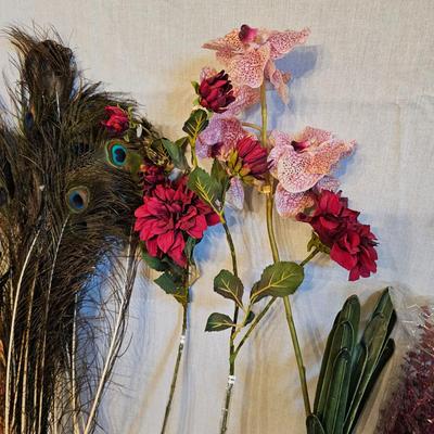 Assorted Faux Floral Stems, Pieces, Bags & More (BD-JS)