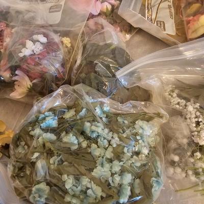 Assorted Faux Floral Stems, Pieces, Bags & More (BD-JS)