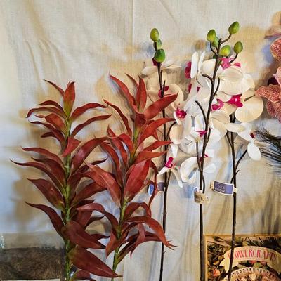 Assorted Faux Floral Stems, Pieces, Bags & More (BD-JS)