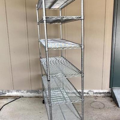 Heavy Duty Steel Shelf Rack on Casters #2