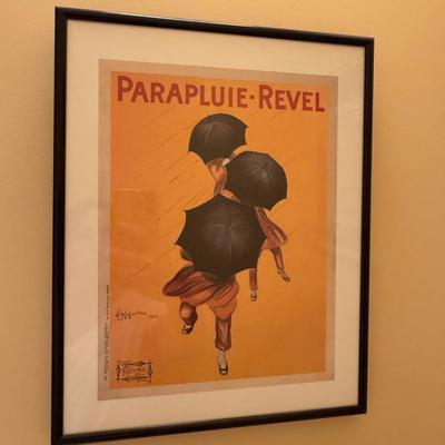 Framed poster Parapluie Revel
