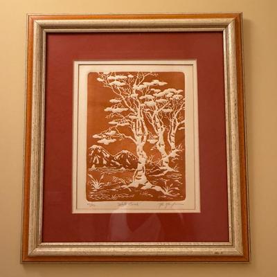 Signed and numbered “White Birch”