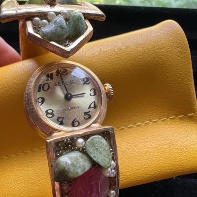 Geneva Platinum Watch Lot - Cuff, Bracelet