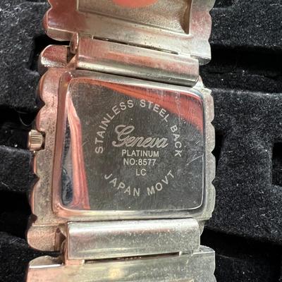 Geneva Platinum Watch Lot - Cuff, Bracelet