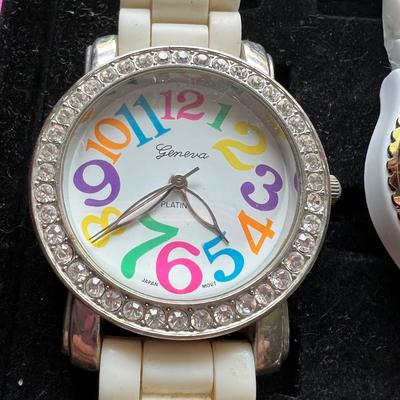 Geneva Platinum Watch Lot - Cuff, Bracelet