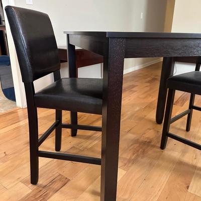 Black Counter Height Table & Chairs
