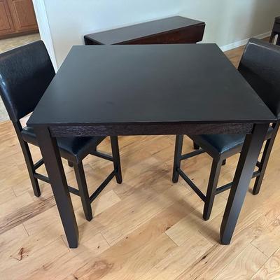 Black Counter Height Table & Chairs