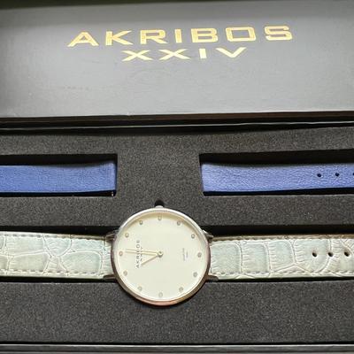 Women's Akribos XXIV Watch w 2 New Bands