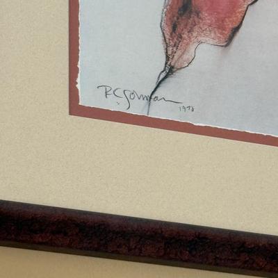 R.C Gorman signed “Woman with Red Jacket”