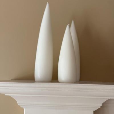 Three white candles