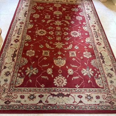 Beautiful red wool rug 5.3 x 7.10