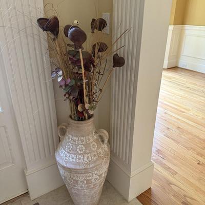 Beautiful large floor vase and branches